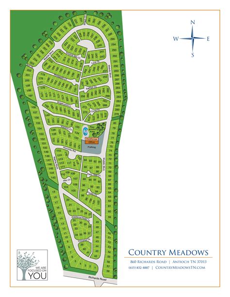 Country Meadows Map .